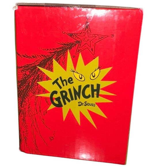 Christmas Grinch Socks Slippers Wine Glasses gift Set BIOWORLD NEW - Picture 5 of 10